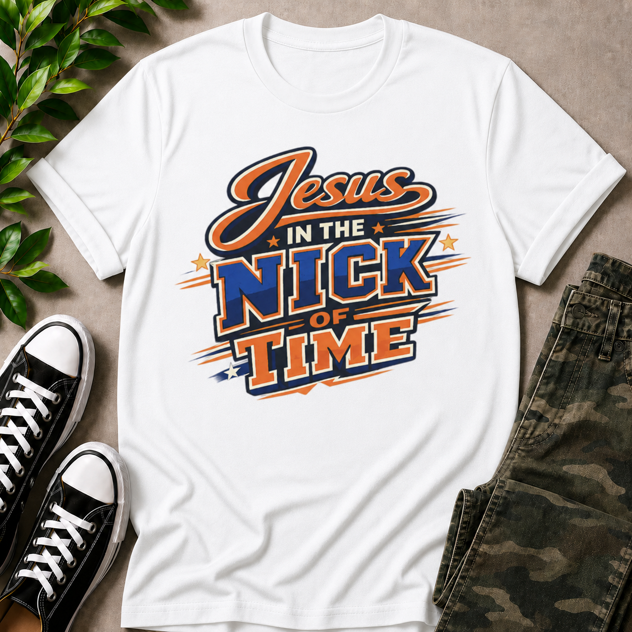 Jesus In The Nick Of Time T-Shirt