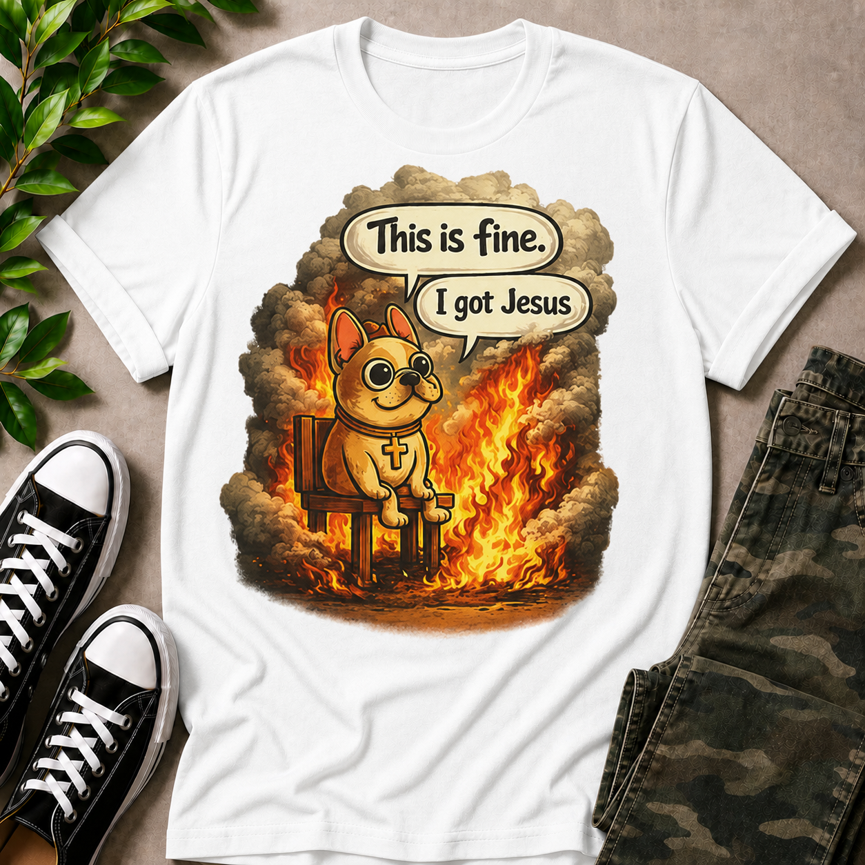 This Is Fine I Got Jesus T-Shirt