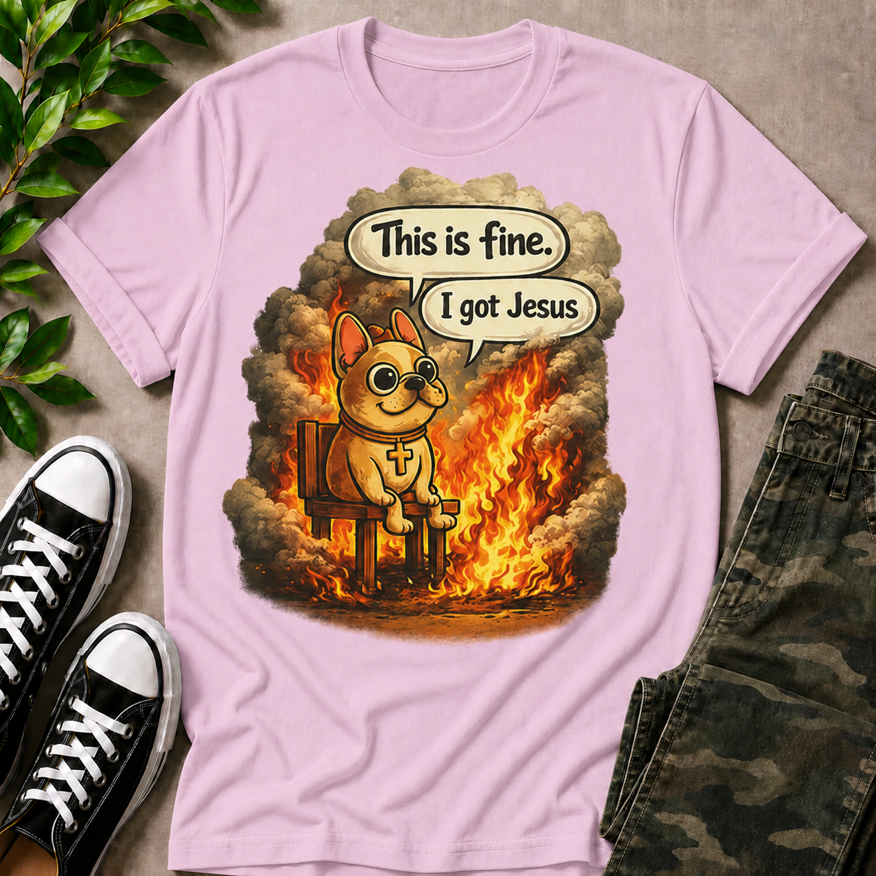 This Is Fine I Got Jesus T-Shirt