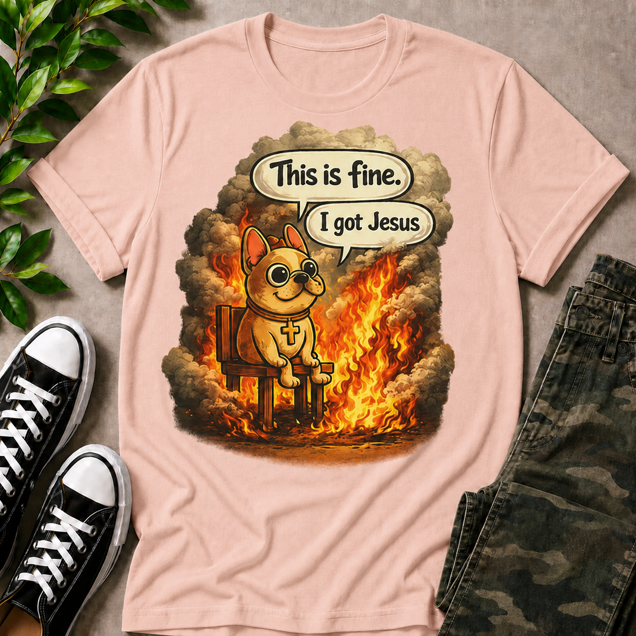 This Is Fine I Got Jesus T-Shirt