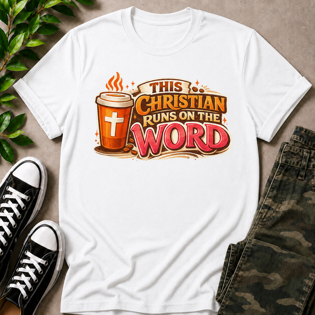 This Christian Runs On The Word T-Shirt