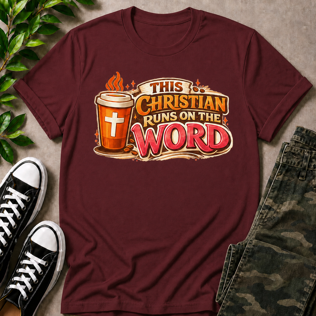 This Christian Runs On The Word T-Shirt