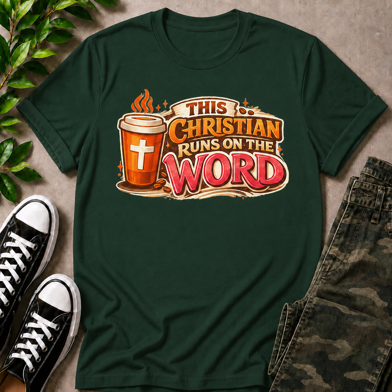 This Christian Runs On The Word T-Shirt