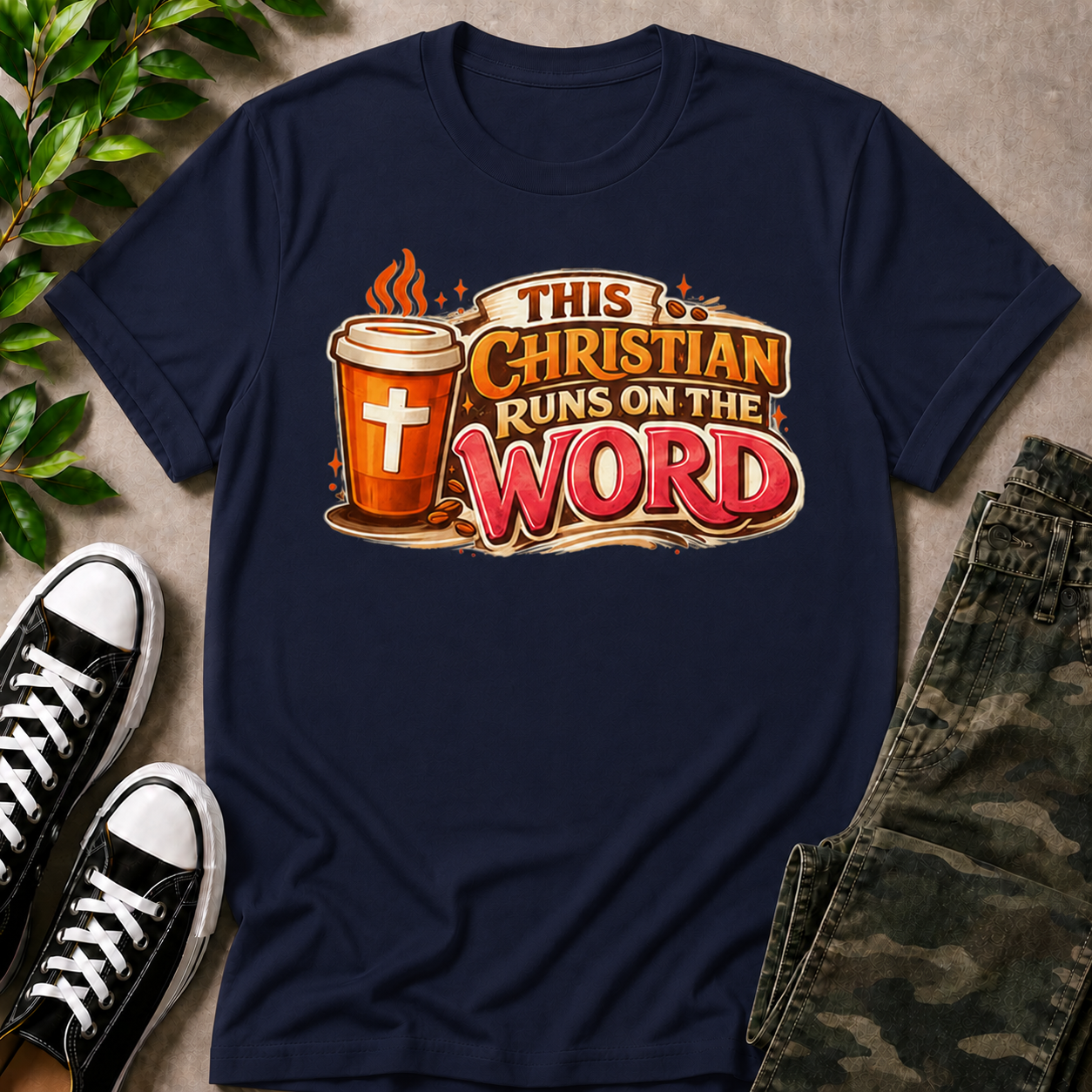 This Christian Runs On The Word T-Shirt