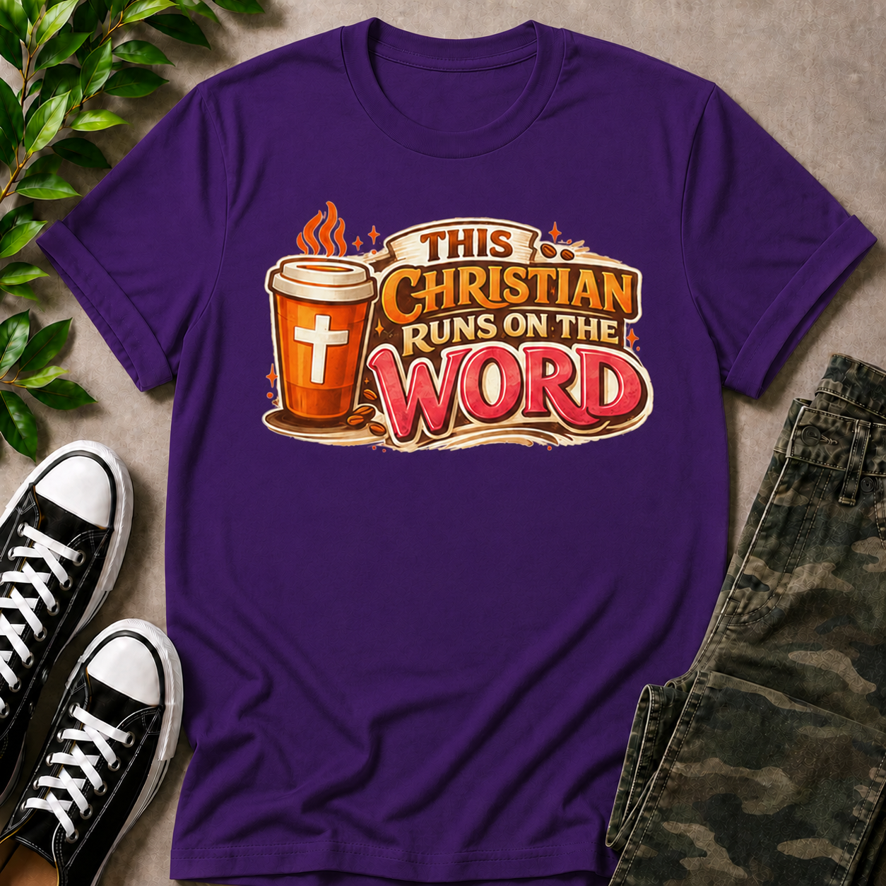 This Christian Runs On The Word T-Shirt