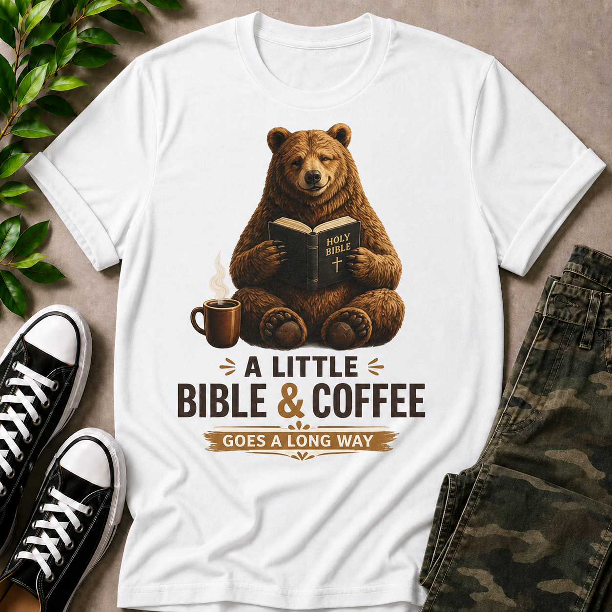 A Little Bible & Coffee T-Shirt