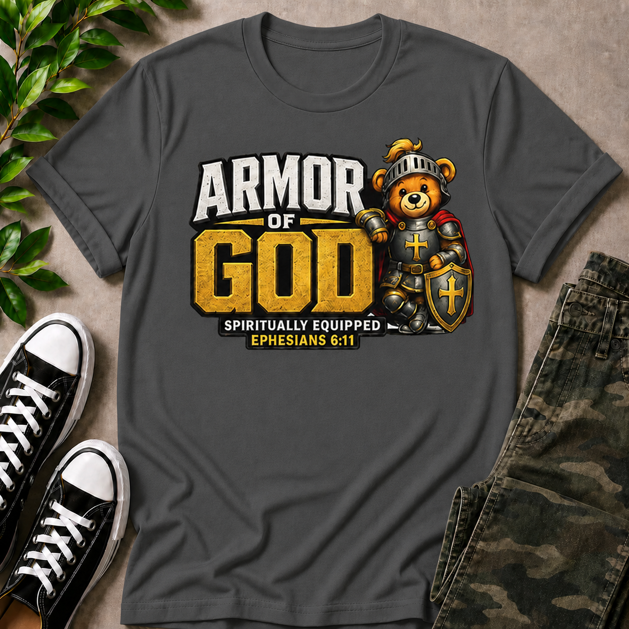 Armor Of God Bear Knight T-Shirt