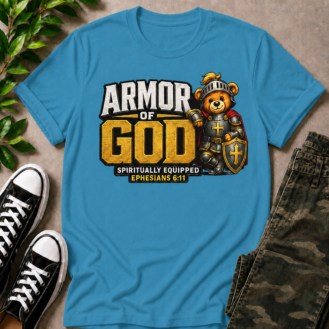 Armor Of God Bear Knight T-Shirt