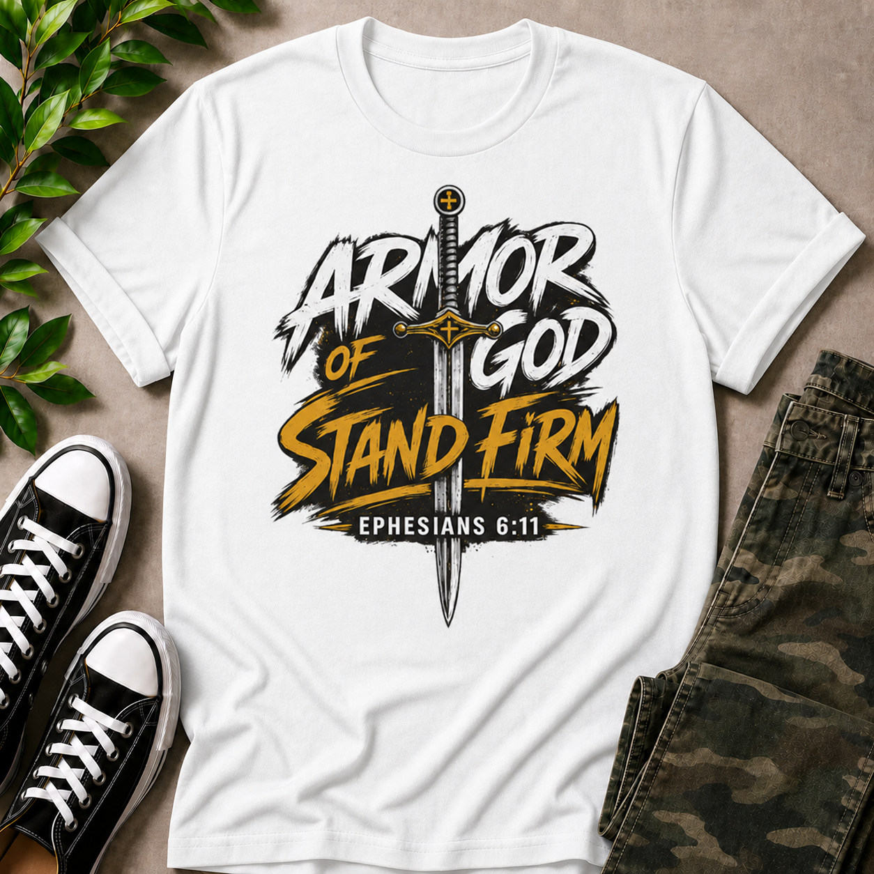 Armor Of God Stand Firm Sword T-Shirt