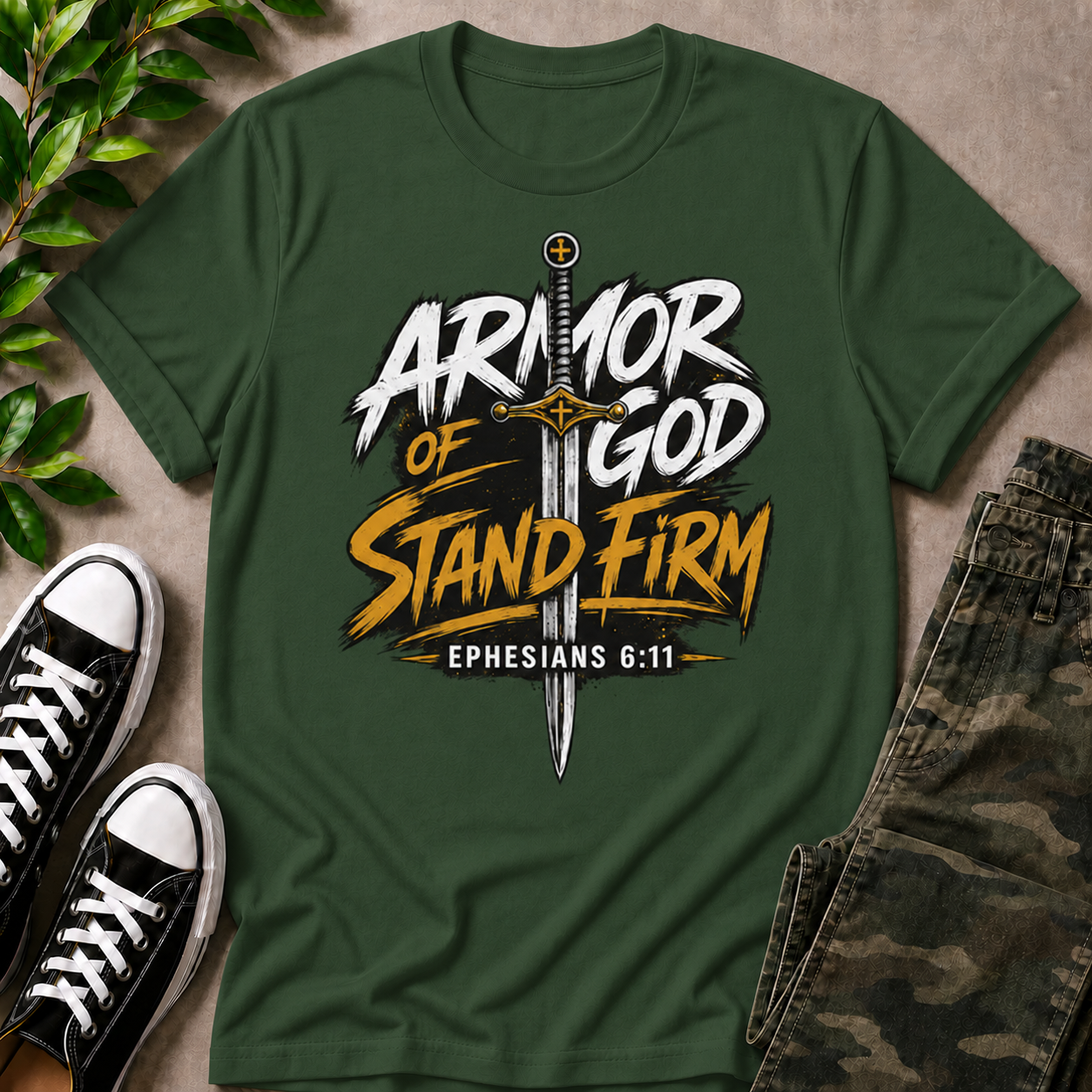 Armor Of God Stand Firm Sword T-Shirt