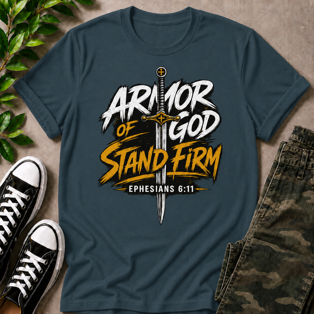 Armor Of God Stand Firm Sword T-Shirt