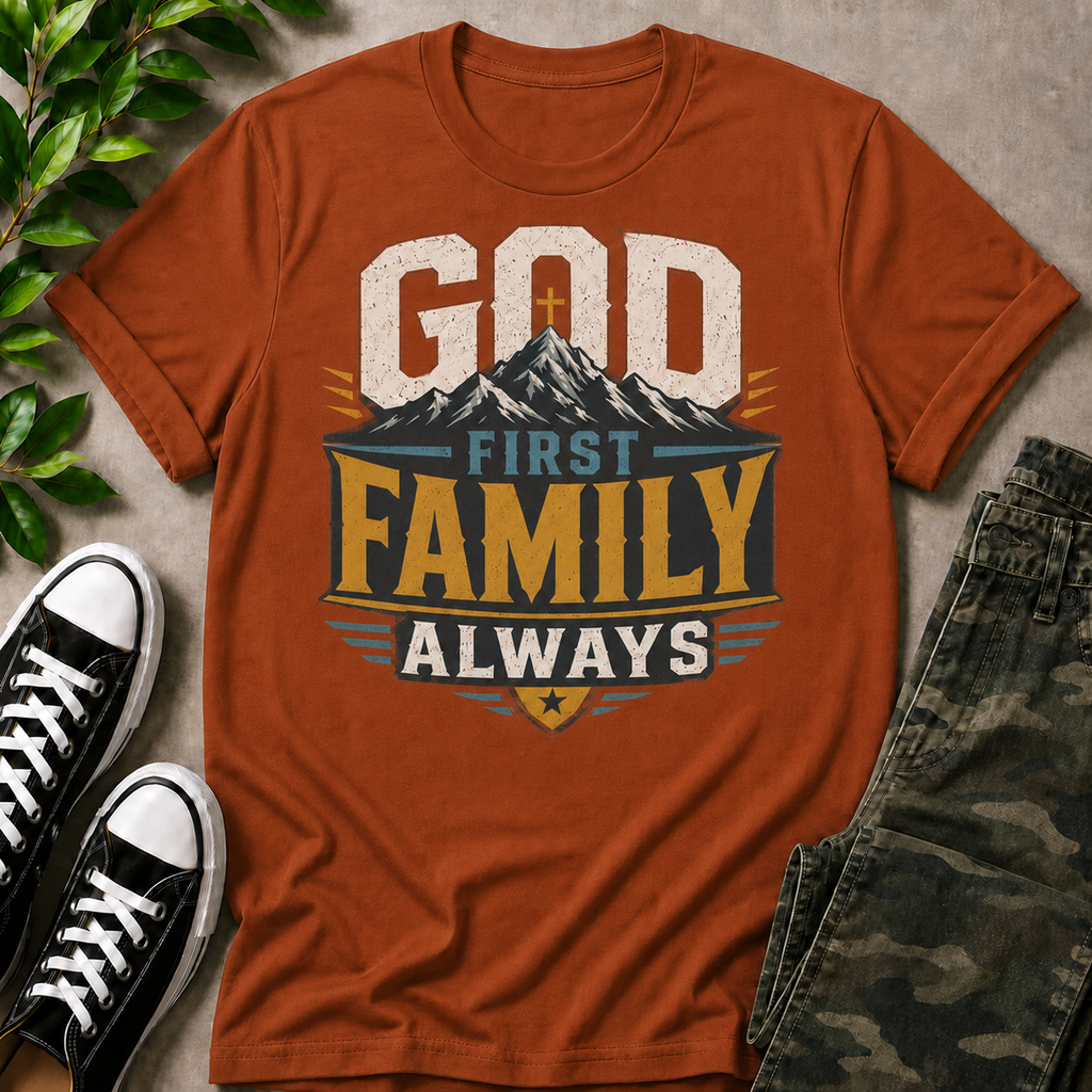 God First Family Always T-Shirt