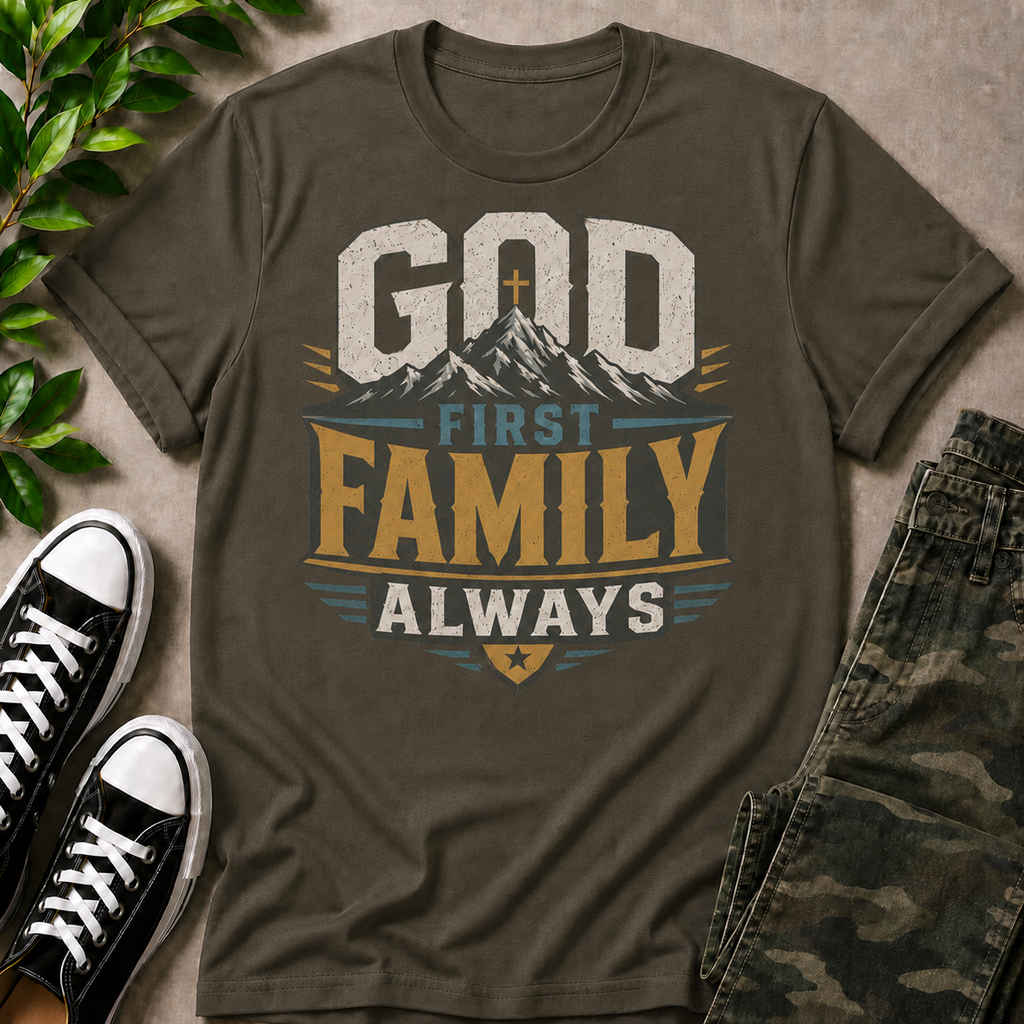 God First Family Always T-Shirt
