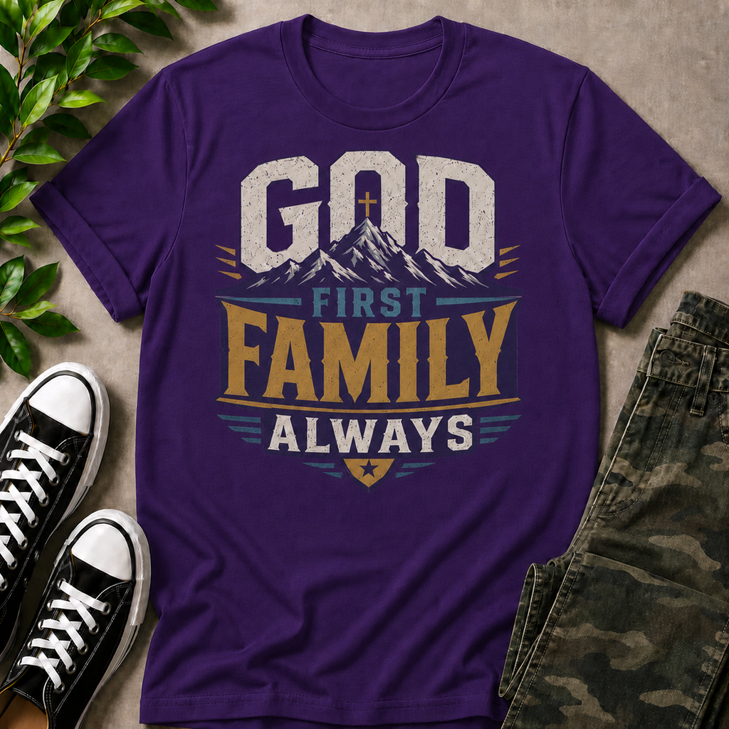 God First Family Always T-Shirt