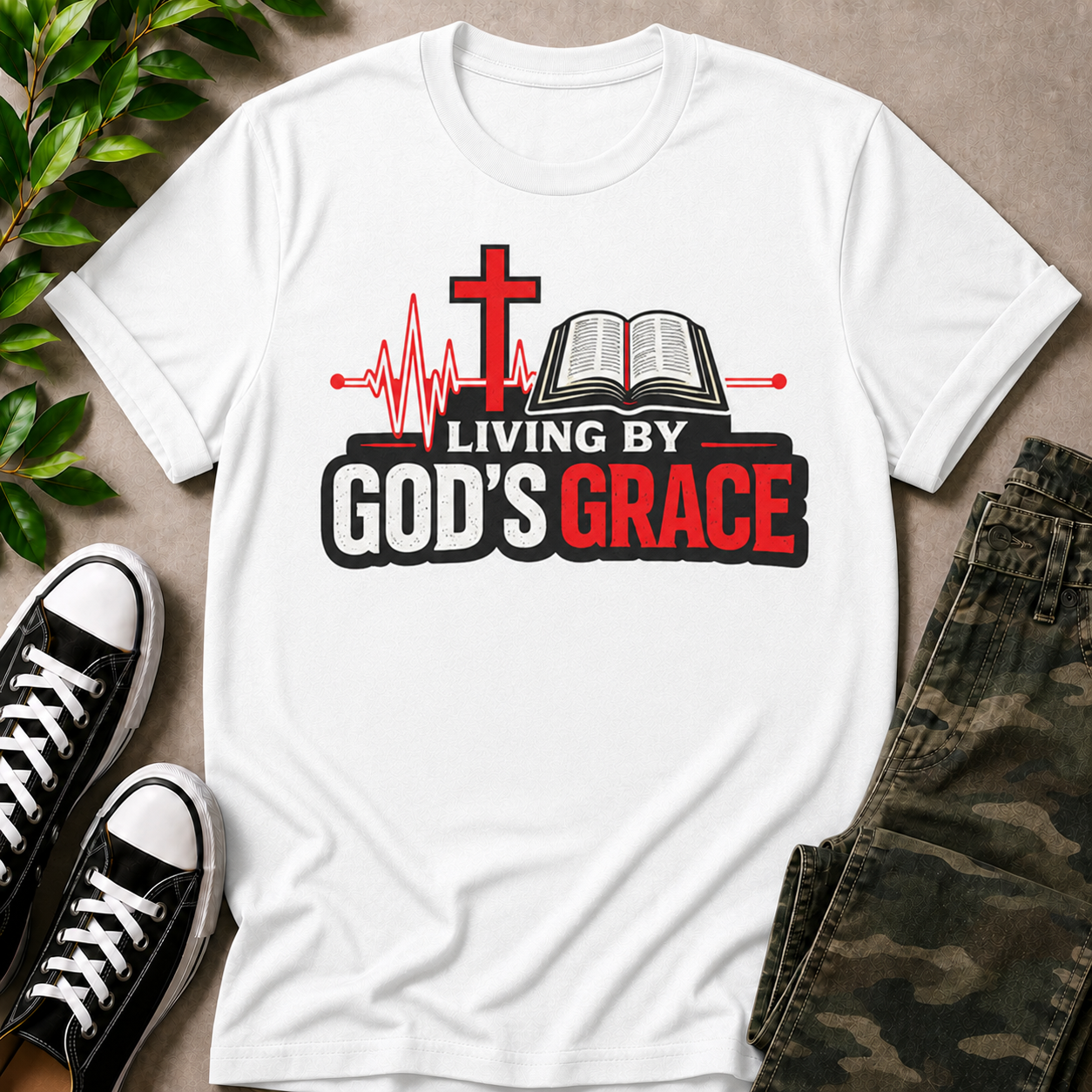 Living by God's Grace T-Shirt