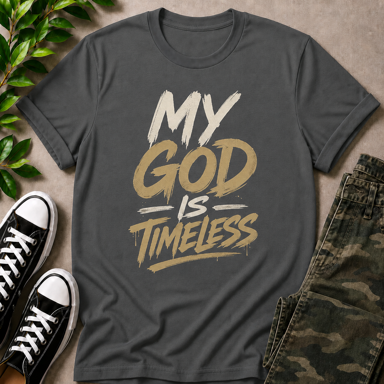 MY GOD IS TIMELESS T-SHIRT
