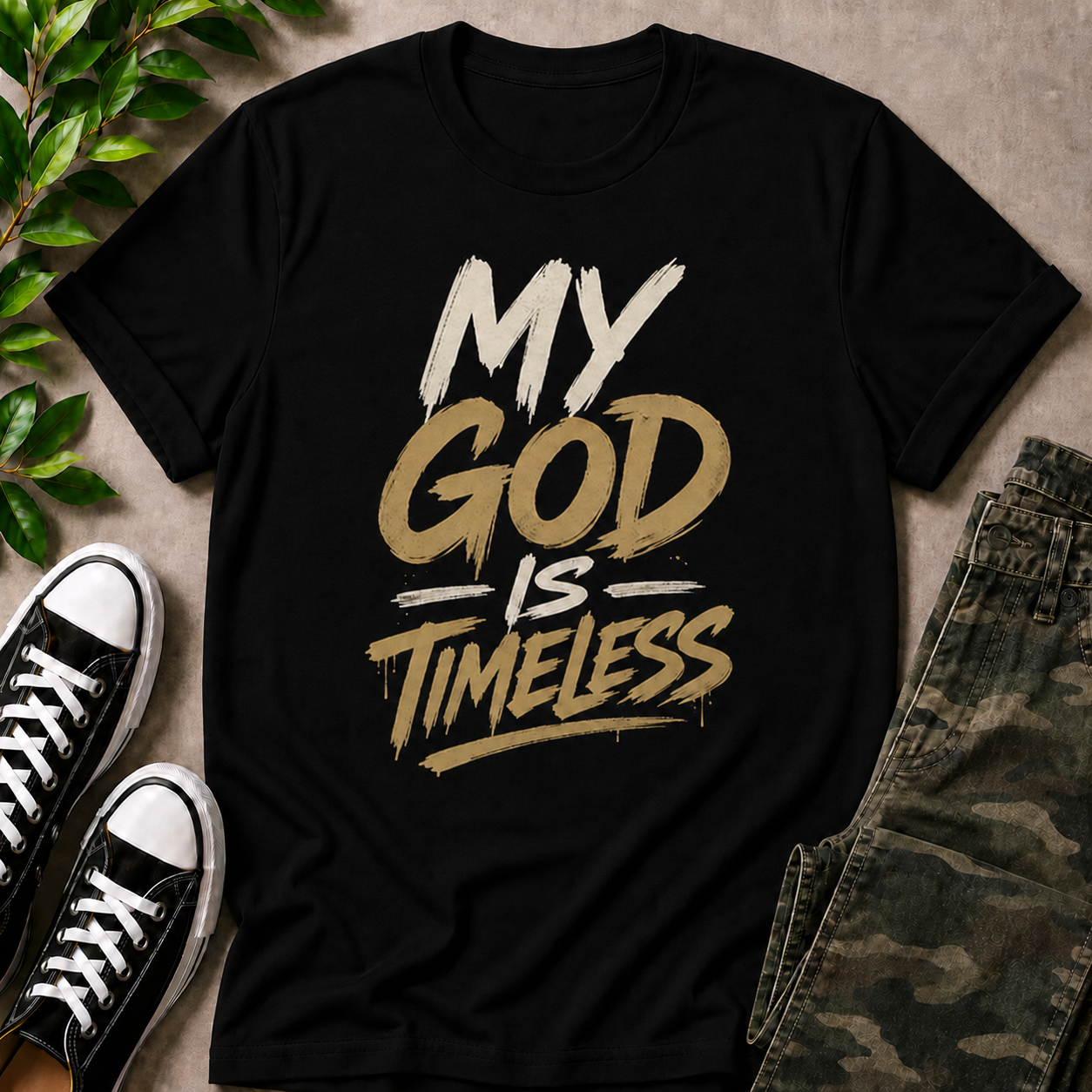 MY GOD IS TIMELESS T-SHIRT
