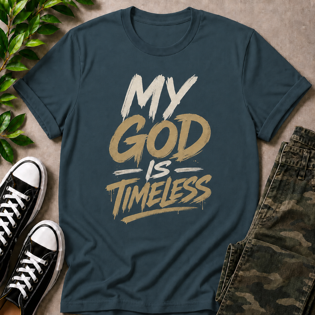 MY GOD IS TIMELESS T-SHIRT