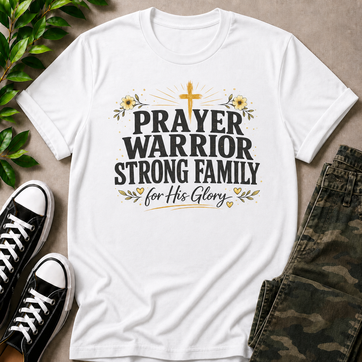 Prayer Warrior Strong Family T-Shirt
