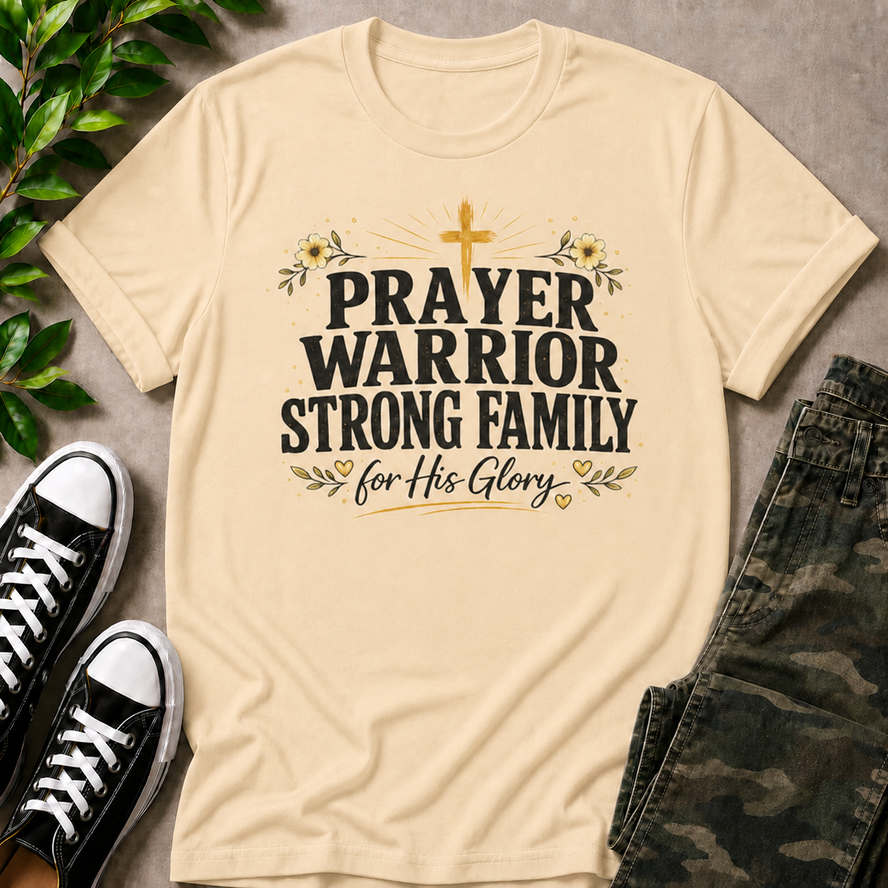 Prayer Warrior Strong Family T-Shirt