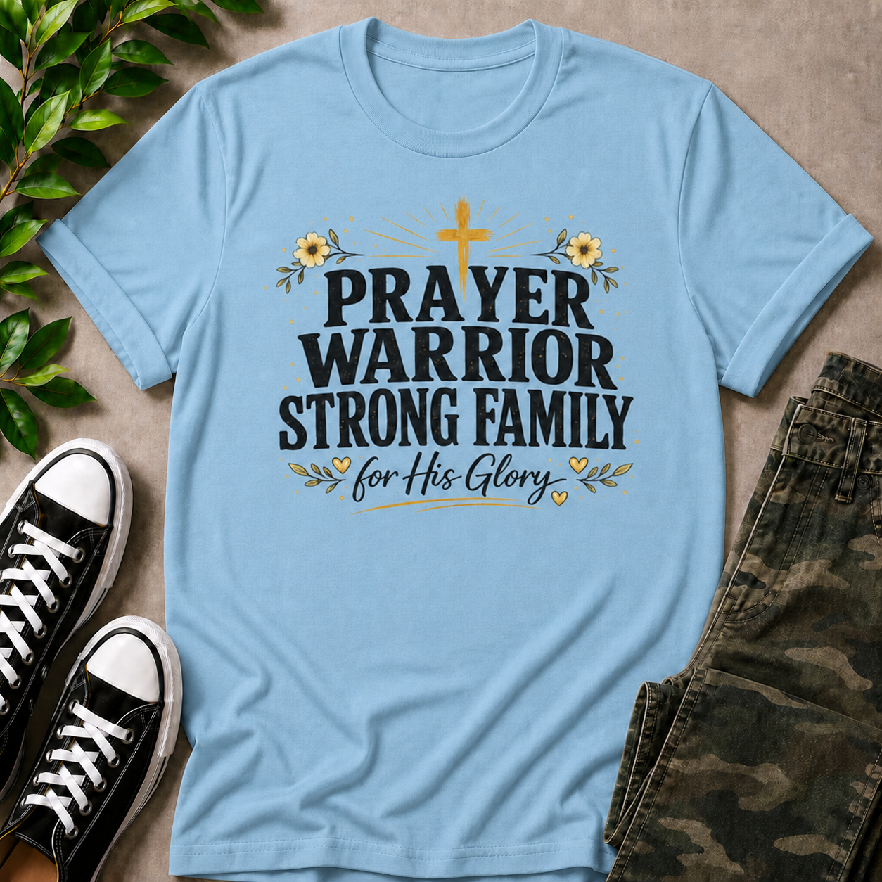 Prayer Warrior Strong Family T-Shirt