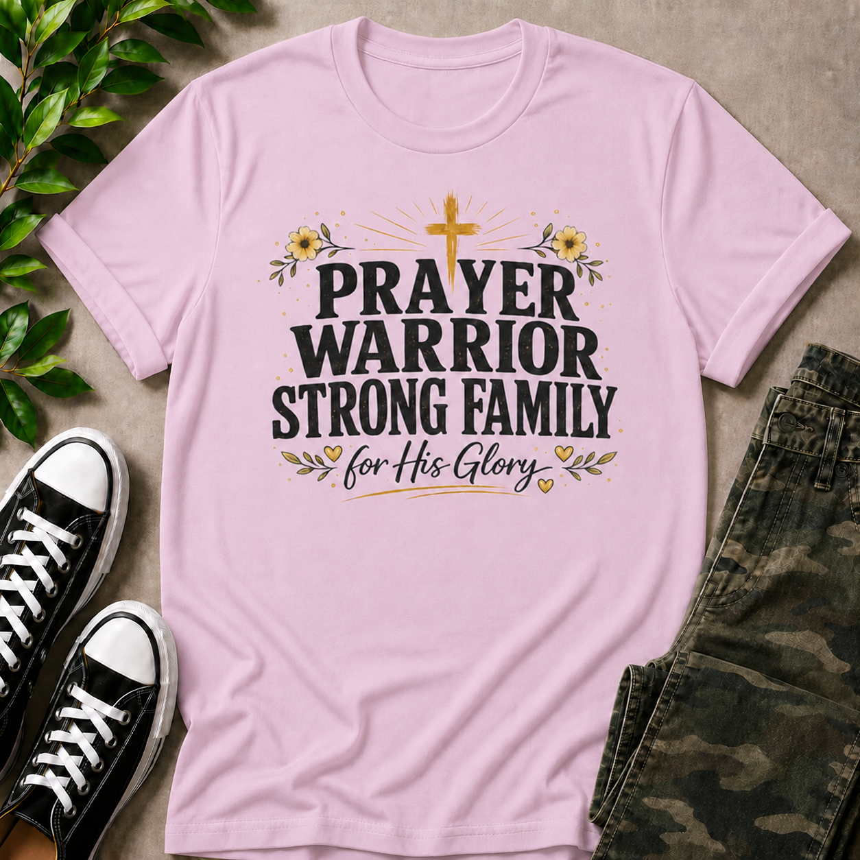 Prayer Warrior Strong Family T-Shirt