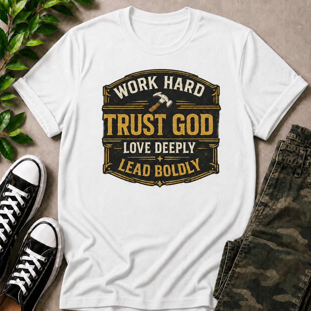 Work Hard Trust God Love Deeply T-Shirt