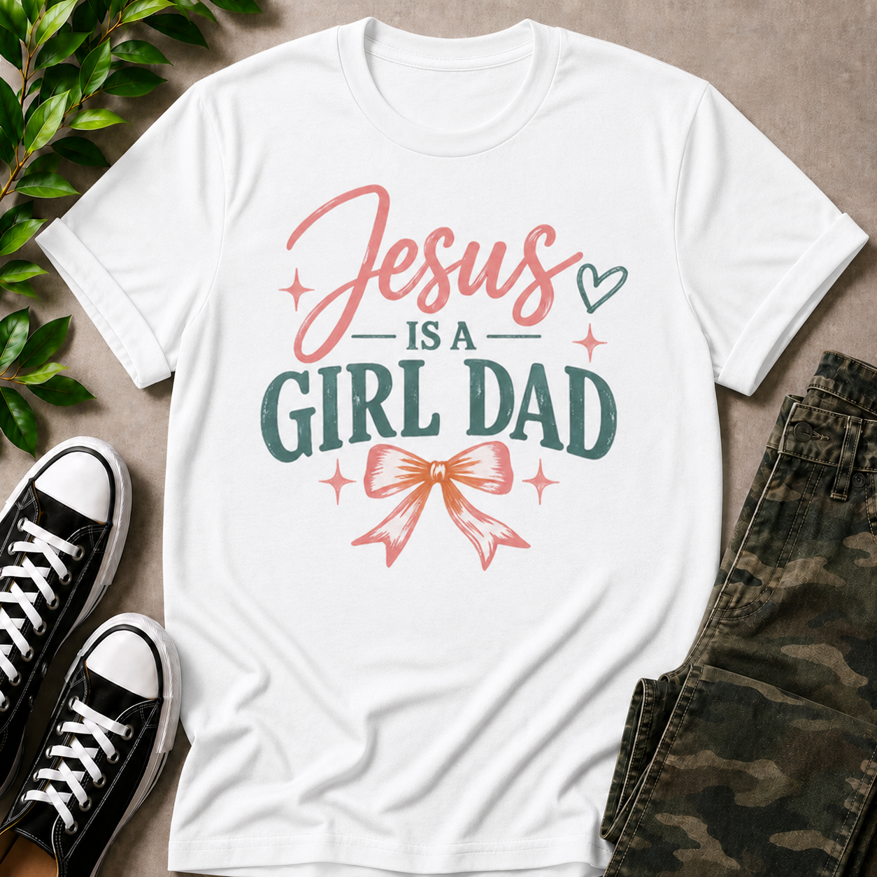 Jesus Is A Girl Dad T-Shirt