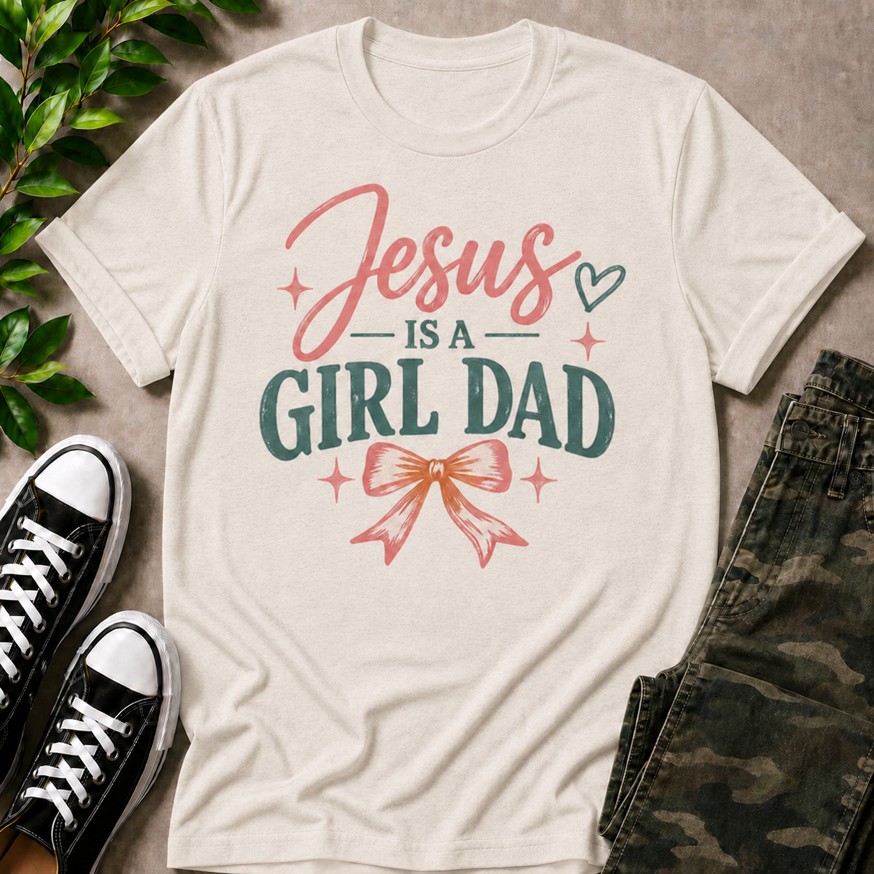 Jesus Is A Girl Dad T-Shirt