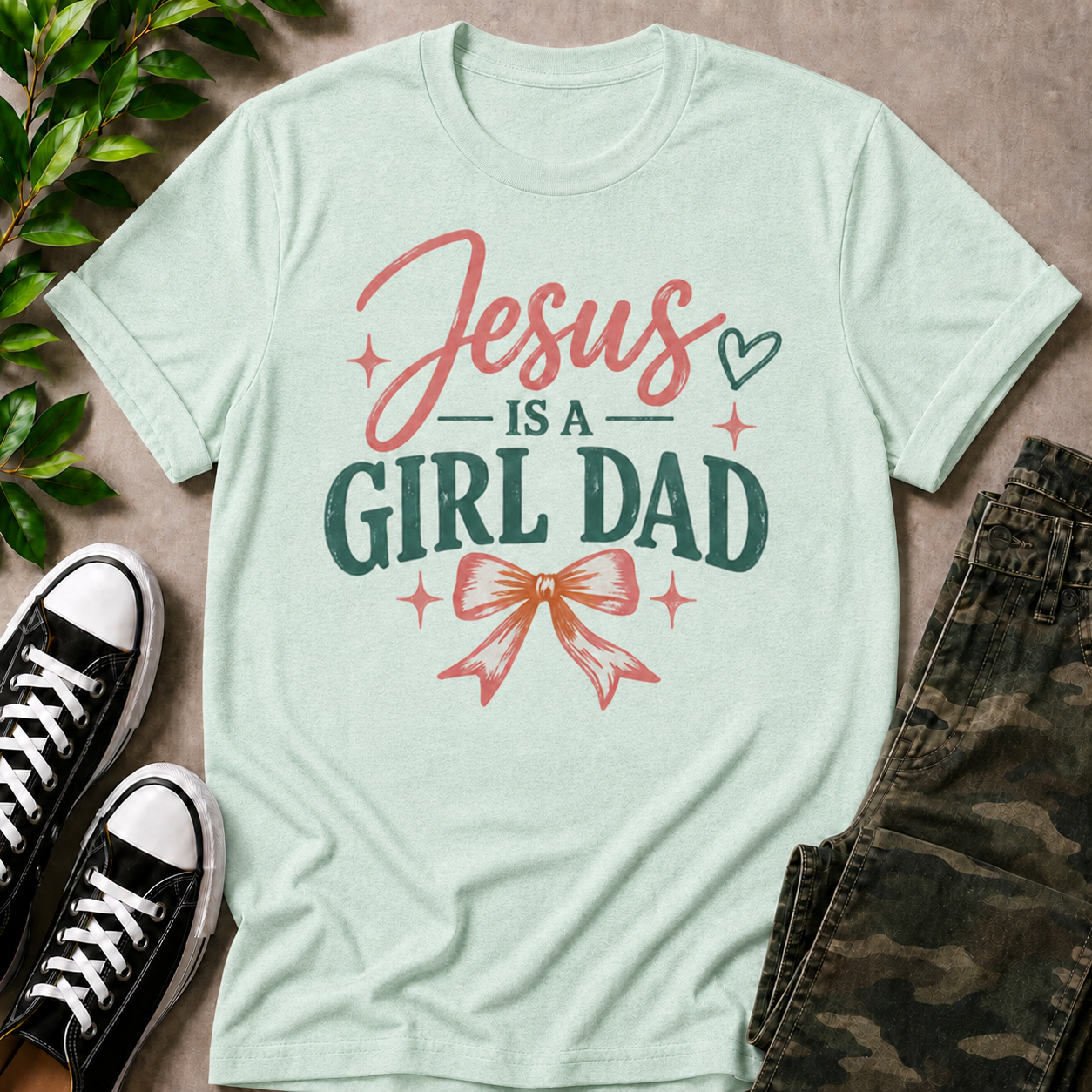 Jesus Is A Girl Dad T-Shirt