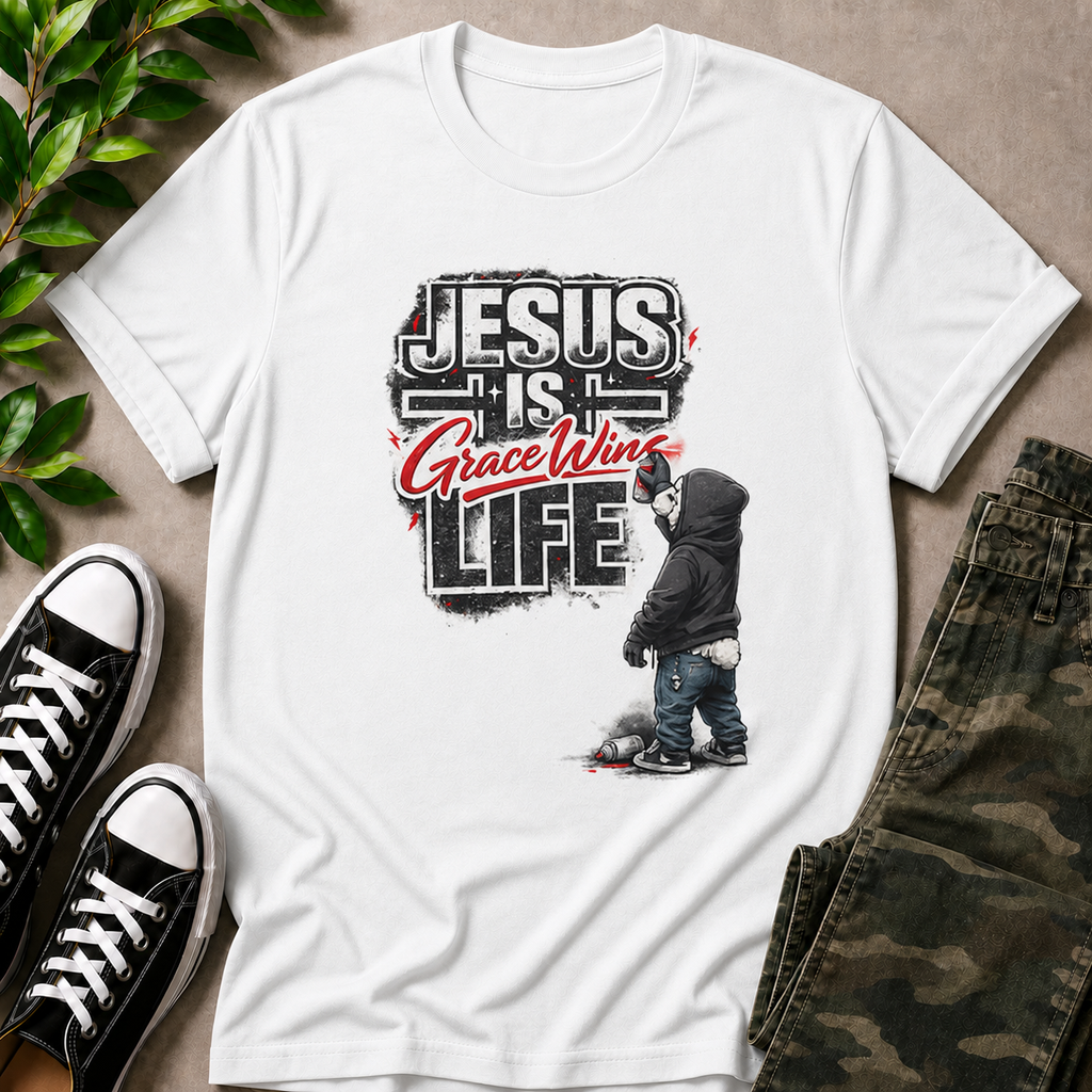 Jesus Is Life Grace Wins T-Shirt