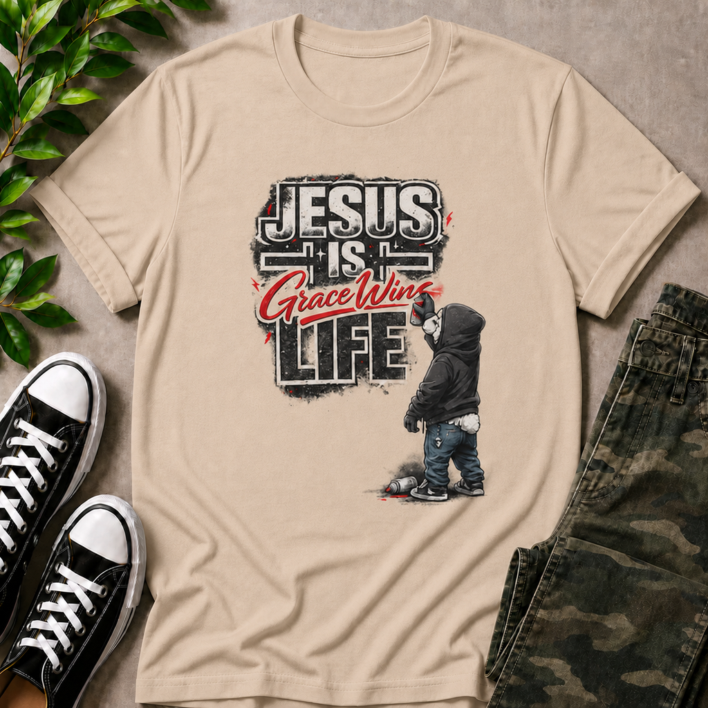 Jesus Is Life Grace Wins T-Shirt