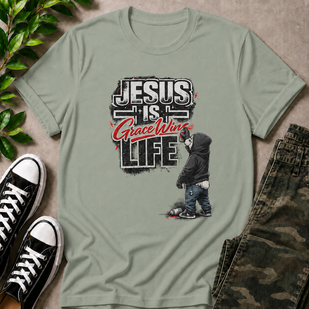 Jesus Is Life Grace Wins T-Shirt