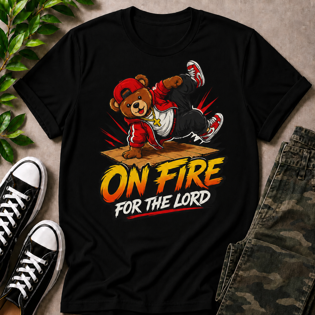 On Fire For The Lord T-Shirt