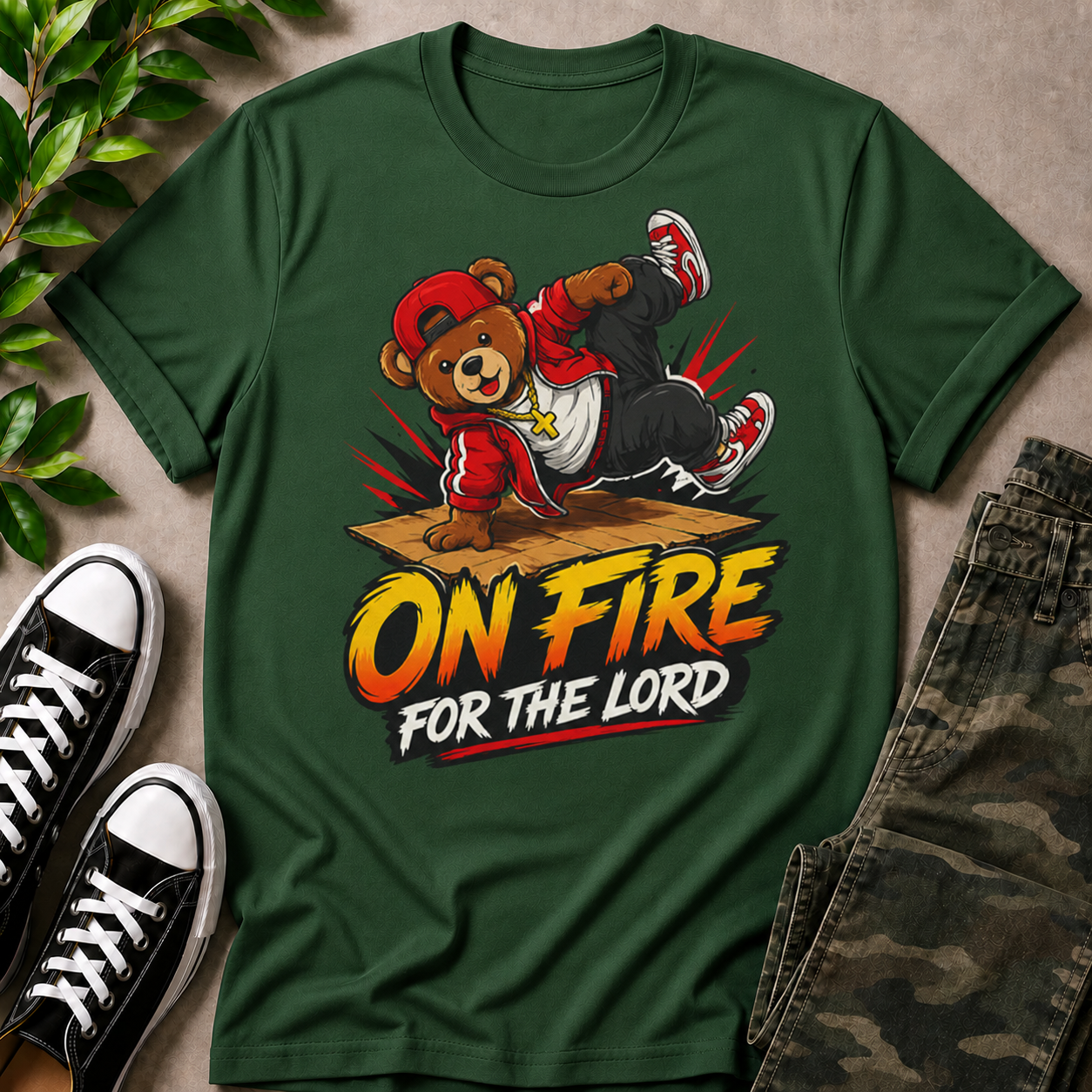 On Fire For The Lord T-Shirt