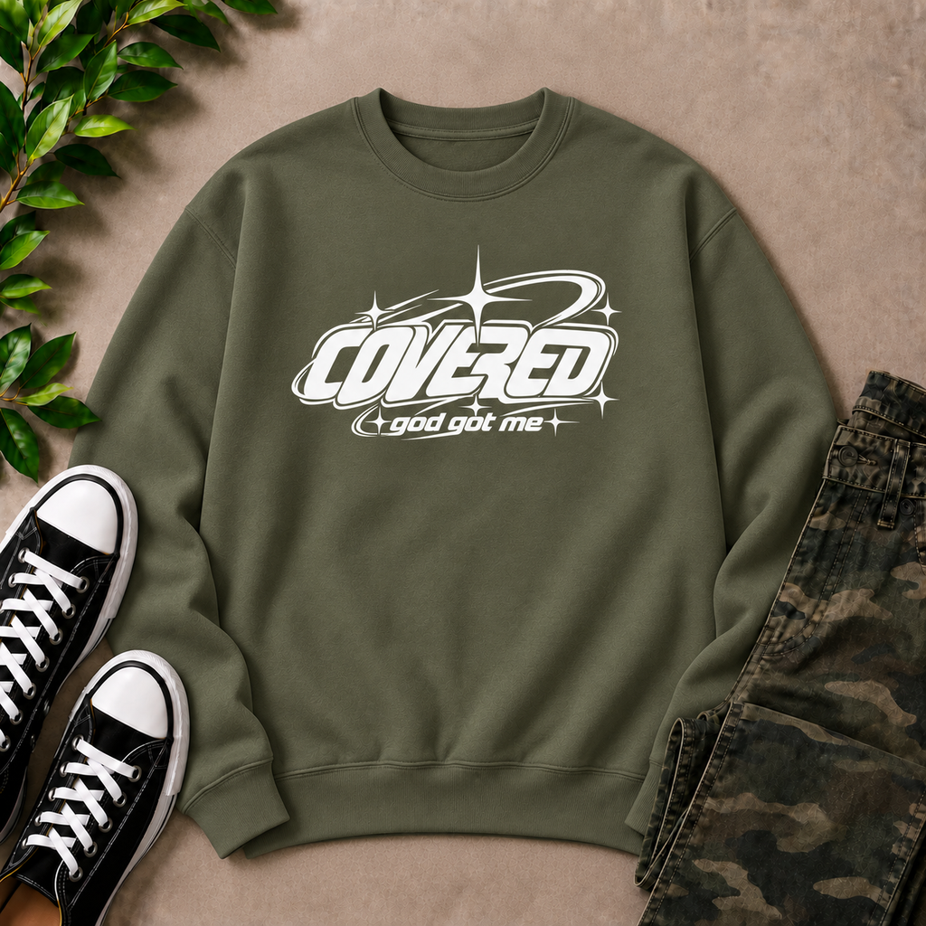 Retro Covered Crewneck